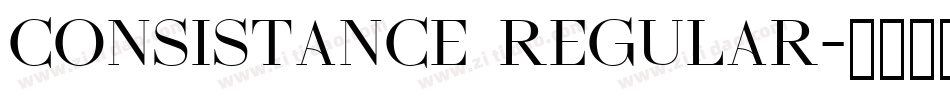Consistance Regular字体转换